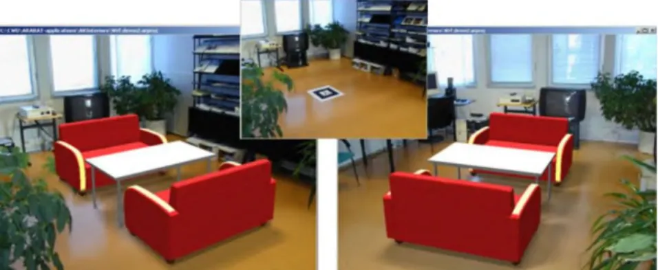 Gambar 2.4 Contoh Implementasi Augmented Reality pada Interior Design 