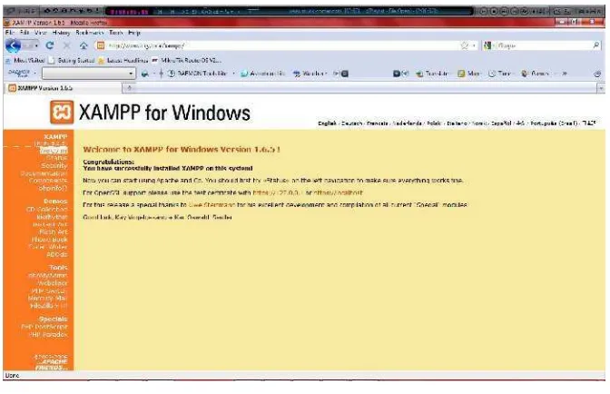 Gambar 2.30 Tampilan interface XAMPP
