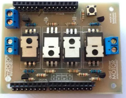 Gambar 2.6 Driver Motor Shield For Arduino (Dual H Bridge MOSFET) 