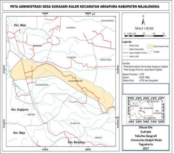Gambar 1 Peta Administrasi Desa Sukasari Kaler Kecamatan Argapura 