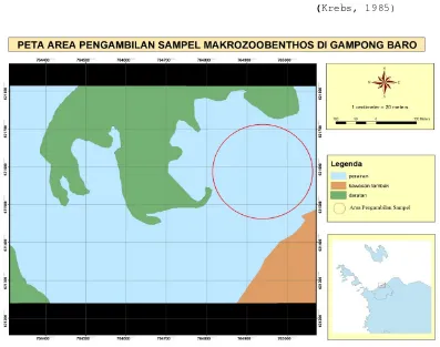 Gambar 1. Peta Kuala Gigieng yang menunjukan lokasi penelitian 