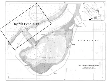 Gambar  I.1 Peta Lokasi Daerah Penelitian  (Sumber: Dishidros TNI AL, September 2003) 