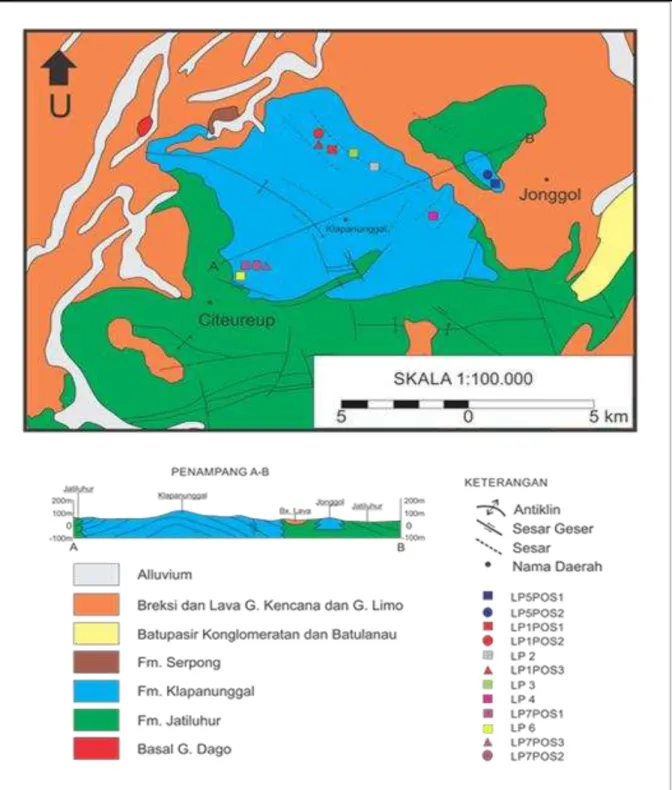 Gambar 3.1  Peta  geologi  regional  lembar  Karawang  (Achdan  dan  Sudana,  1992),  lembar  Jakarta  dan  Kep
