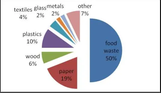 Fig. 1. MSW Composition in Toluca [14] 