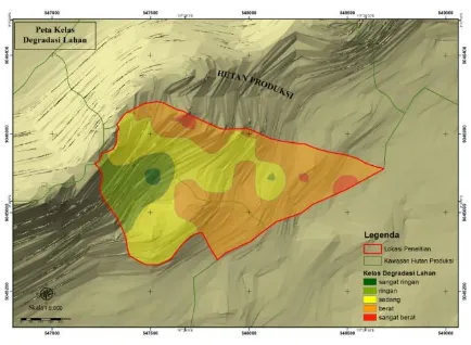 Gambar 5. Peta Degradasi Lahan 