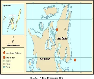 Gambar 2. Peta Kepulauan Kei 