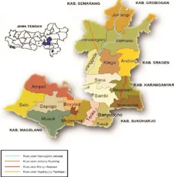Gambar 1.1 Peta Kabupaten Boyolali