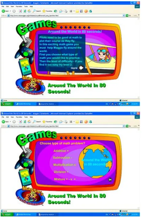 Figure 6. A page of “around the world in 60 second” 