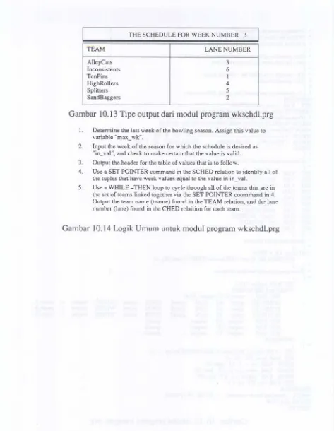 Gambar 10.13 Tipe output dari modul program wkschd1.prg