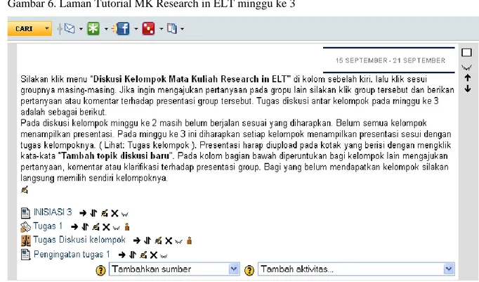 Table 4:Mahasiswa yang aktif dalam dsikusi antar kelompok:  Nama Group  Jumlah Mahasiswa yang akses  Isi posting 