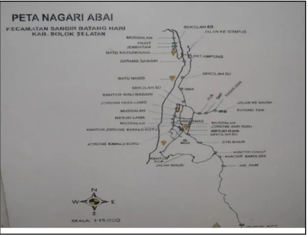 Gambar 4 Peta Nagari Abai 
