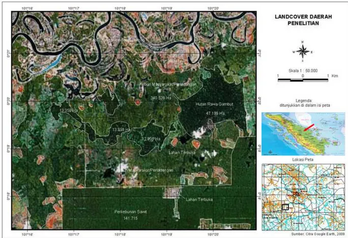 Gambar 1. Lokasi penelitian diambil dari Citra Google Earth