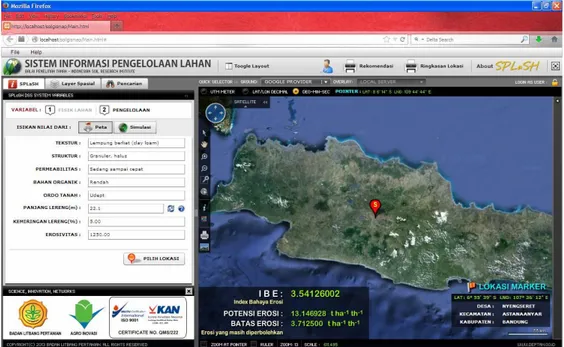 Figure 1.  Information system on land management produced by Indonesian Soil Research  Institute 