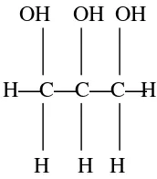 Gambar 4. Struktur Kimia Gliserol (Arief, 2015)