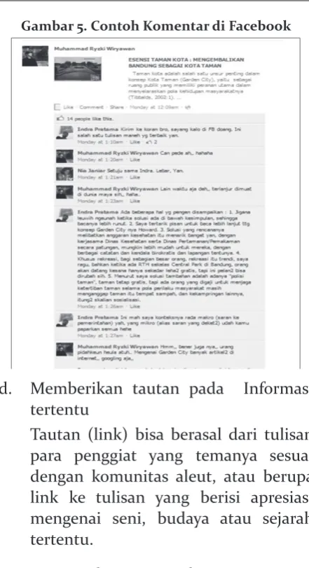 Gambar 5. Contoh Komentar di Facebook