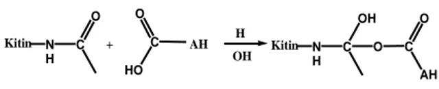 Gambar 2 Pengaruh pH terhadap adsorpsi Cr(III)  pada kitin dan adsorben 