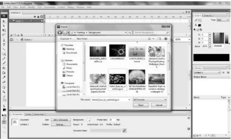 Gambar 4.1 Import image to library 