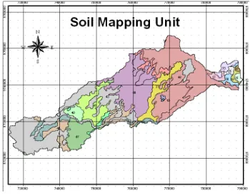 Figure 3. Soil Map Unit of Manjunto Watershed 