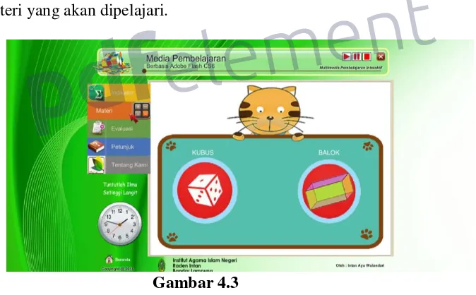 Gambar 4.2 Tampilan menu indikator 