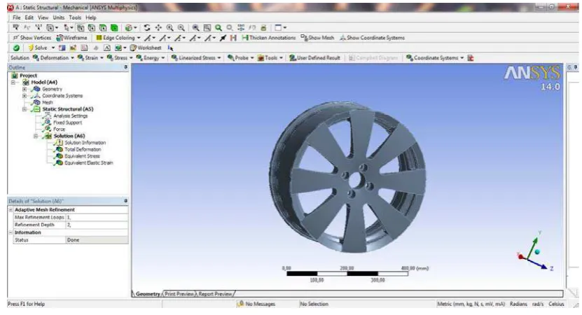Gambar 3.11 Tampilan proses solution 