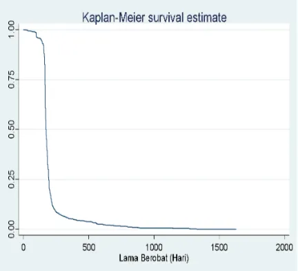 Gambar 2. Grafik Kaplan-Meier Survival 