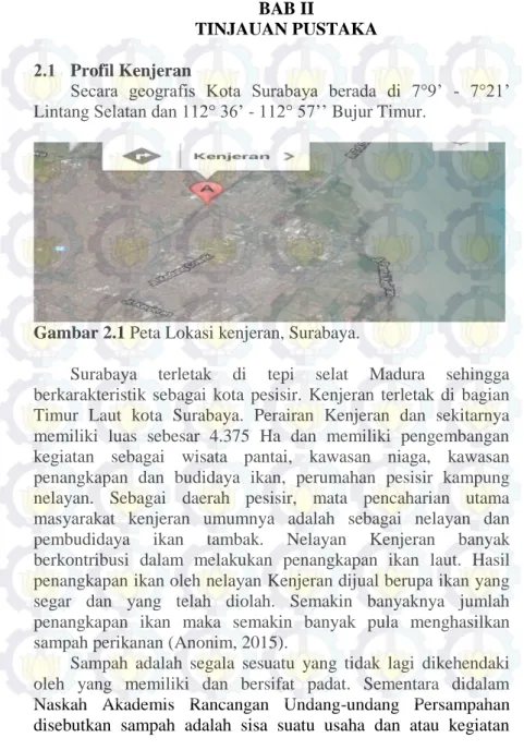 Gambar 2.1 Peta Lokasi kenjeran, Surabaya. 