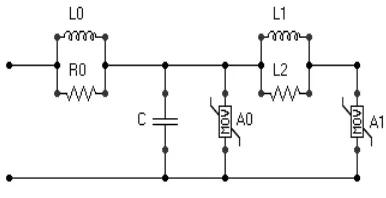 Gambar 9. Model Arester ZnO oleh IEEE 