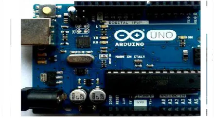 Gambar 2.3 Dibawah ini menunjukkan bentuk fisik dari Arduino UNO R3: 
