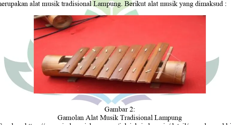 Gambar 2: Gamolan Alat Musik Tradisional Lampung