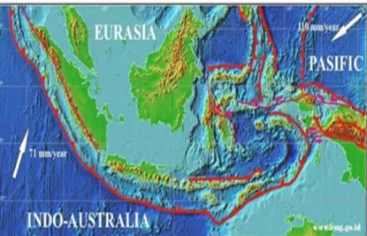 Gambar 1. Peta Jalur Ring Of Fire di Indonesia 