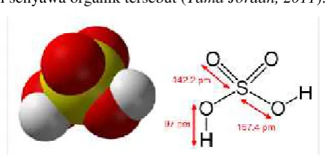 Gambar 4. Struktur Asam Sulfat