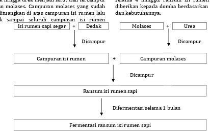 Gambar 1. Proses fermentasi isi rumen sapi 