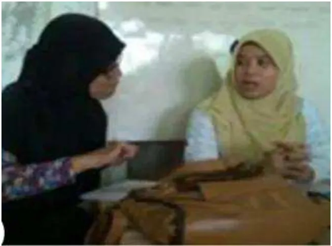 Gambar saat setelah wawancara dengan guru Pendidikan agama Islam 