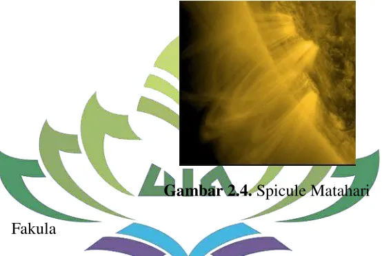 Gambar 2.4. Spicule Matahari 