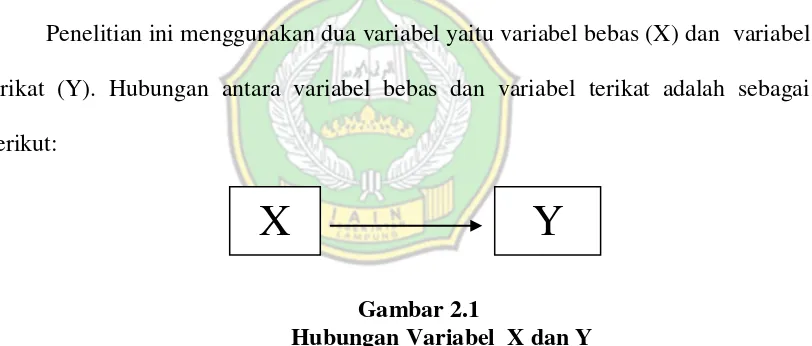 Gambar 2.1 Hubungan Variabel  X dan Y 