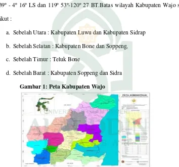 Gambar 1: Peta Kabupaten Wajo 
