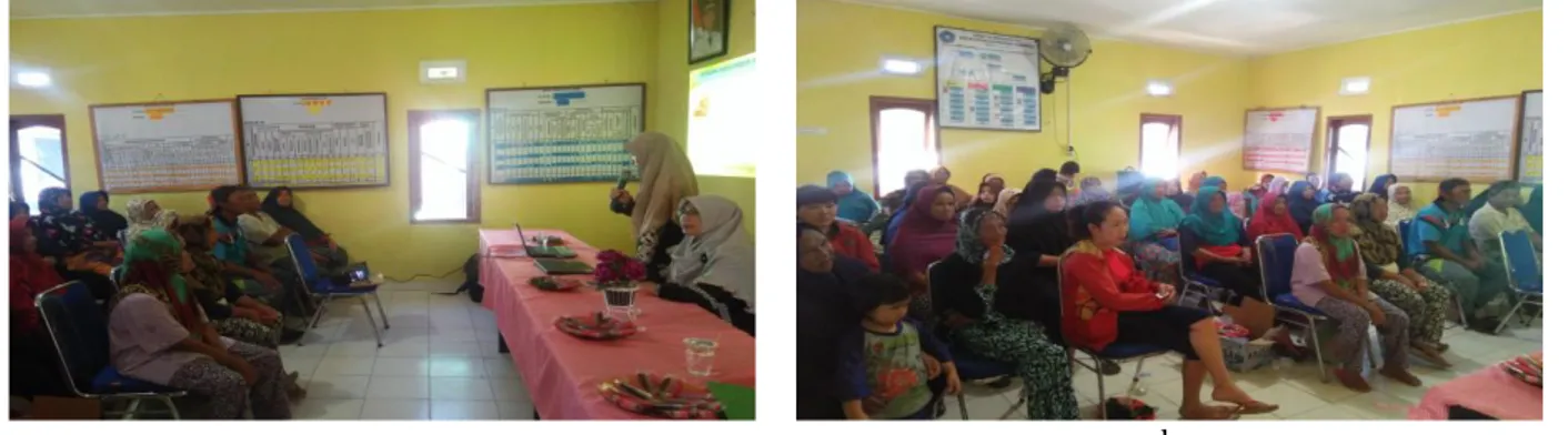 Gambar 4 a dan b Sosialisasi Halal Lifestyle oleh auditor LPPOM MUI Bangka Belitung.  Tabel 1 Rekapitulasi kuesioner pemahaman peserta mengenai materi sosialisasi halal lifestyle 