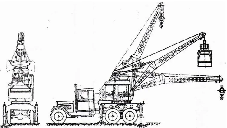 Gambar 2.8 Crane Dipasang Pada Traktor 
