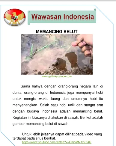 gambar memancing belut di sawah. 