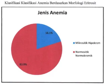Tabel 4.7. Distribusi Frekuensi Responden Anemia Berdasarkan Klasifikasi Klasifikasi Anemia Berdasarkan Morfologi Eritrosit 