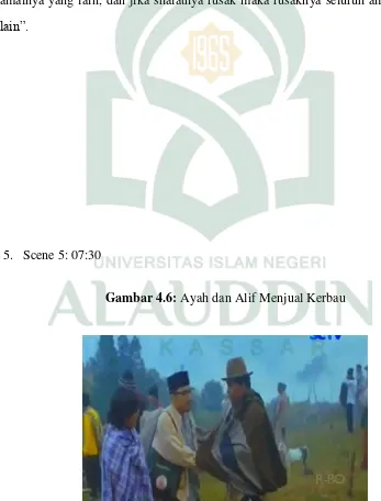 Gambar 4.6: Ayah dan Alif Menjual Kerbau 