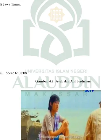 Gambar 4.7: Ayah dan Alif berdiskusi 