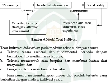 Gambar 6. Model Teori Kultivasi 
