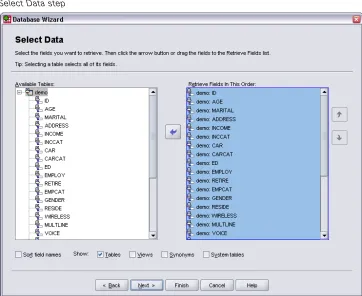 Figure 2-7Select Data step