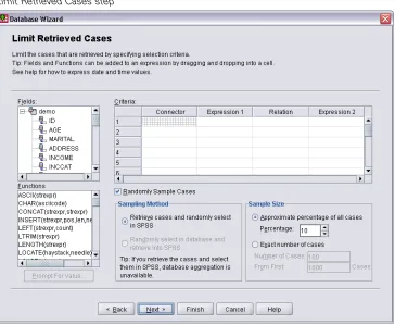 Figure 2-8Limit Retrieved Cases step