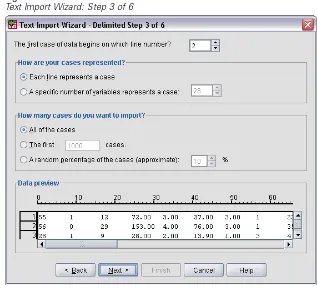 Figure 2-14Text Import Wizard: Step 3 of 6