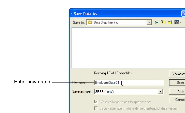 FIGURE 11. Naming the new file