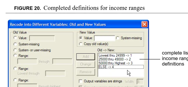 FIGURE 20. Completed definitions for income ranges