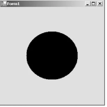 Figure 4-12. The ellipse drawn by the code in Exam ple 4 -1 1