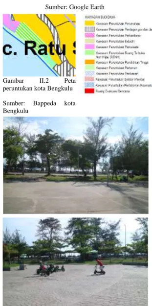 Gambar  II.2  Peta  peruntukan kota Bengkulu  Sumber:  Bappeda  kota  Bengkulu 